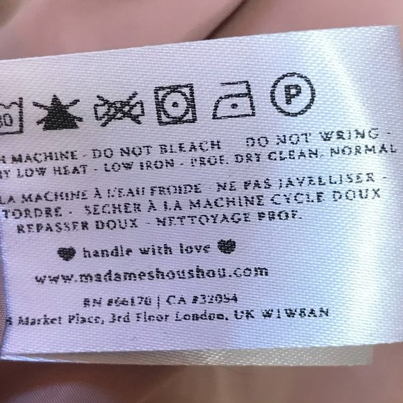 Anthropology Soft Pink Madame ShouShou Raincoat - Size Small - Picture 13 of 13